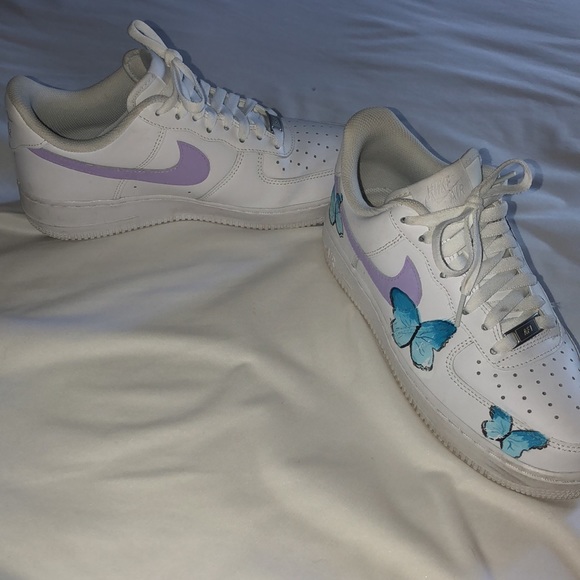 Nike Custom Butterfly’s AF1’s Size Womens US 9 - Picture 7 of 7